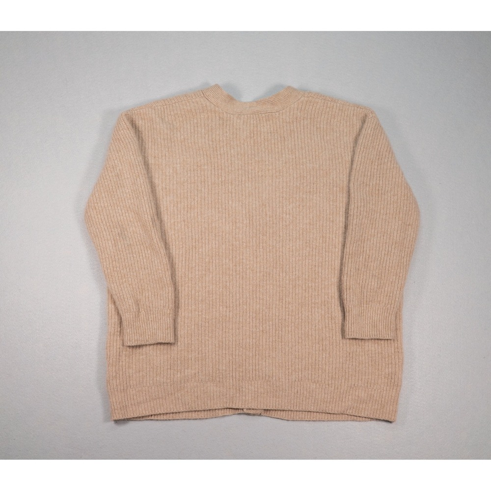 Quince 100% Cashmere Cardigan Sweater Women's Medium Beige Button Knit Luxury - Picture 8 of 8